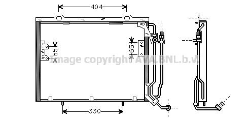 AVA QUALITY COOLING Конденсатор, кондиционер MS5279